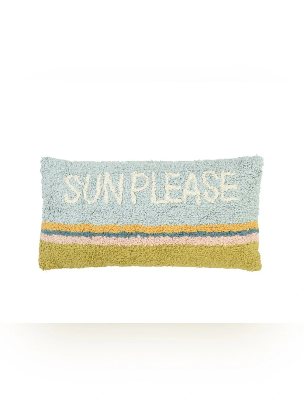 Creative Co-Op Woven Cotton Punch Hook Lumbar Pillow with 
